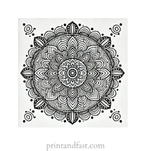 mandala coloring page minimal55