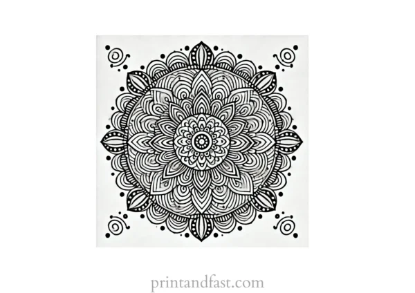 mandala coloring page minimal55