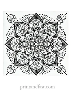 mandala coloring page minimal56