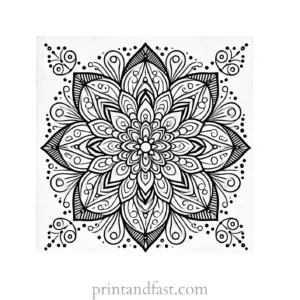 mandala coloring page minimal56