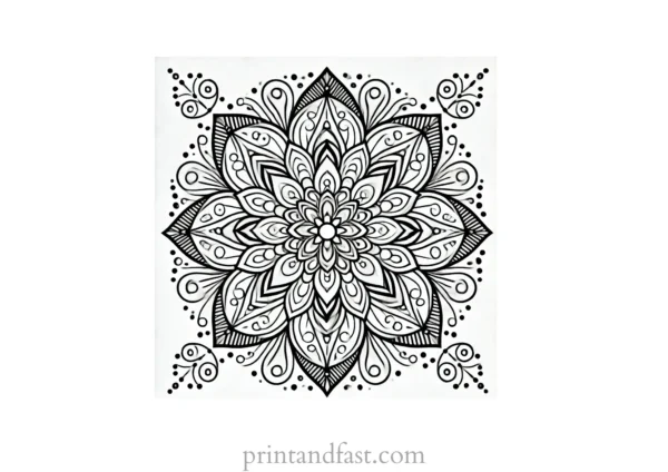 mandala coloring page minimal56