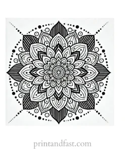 mandala coloring page minimal7