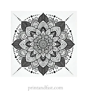 mandala coloring page minimal7