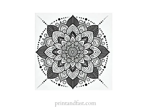 mandala coloring page minimal7