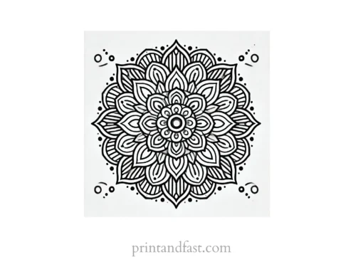 mandala coloring page minimal8