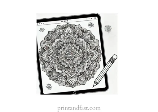 mandala coloring page online 1