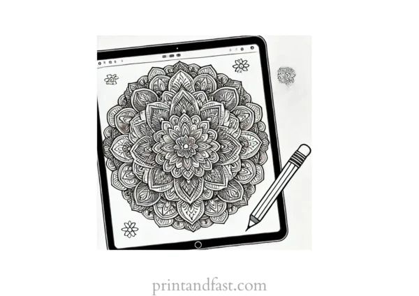 mandala coloring page online