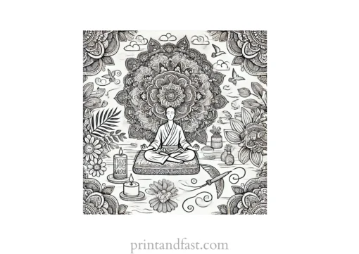 mandala coloring page