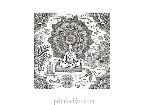 mandala coloring page