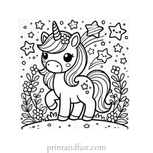 unicorn coloring page free