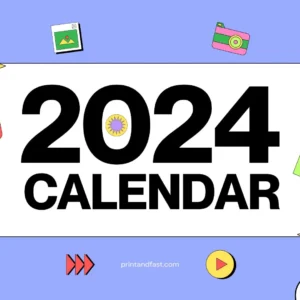 2024 calendar printable 2