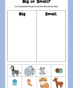 Big or Small kids activity