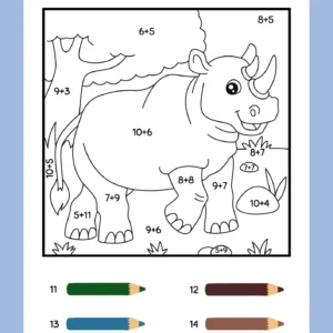 Color by Addition activity