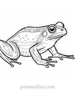 adult frog coloring page