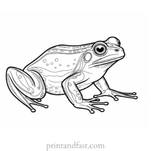 adult frog coloring page