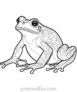 advanced frog coloring page