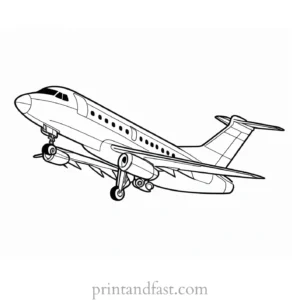 airplane coloring page detailed