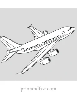 airplane coloring page for adults