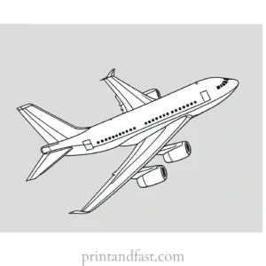 airplane coloring page for adults