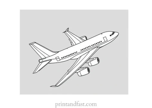 airplane coloring page for adults