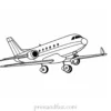 airplane coloring page for children