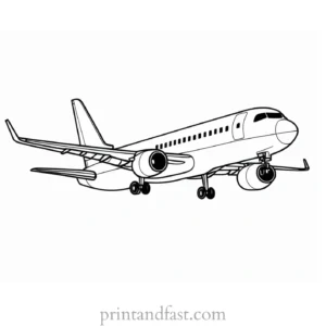 airplane coloring page for toddlers