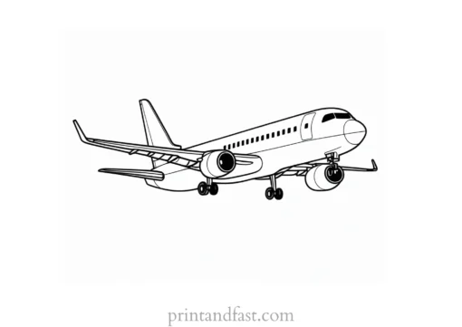 airplane coloring page for toddlers