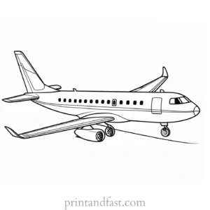 airplane coloring page free