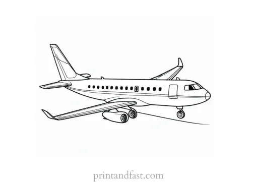 airplane coloring page free