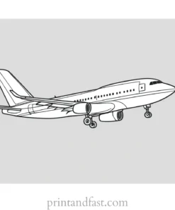 airplane coloring page online