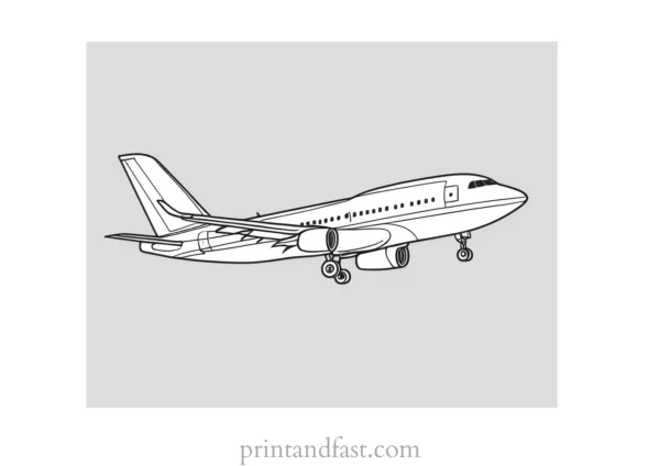 airplane coloring page online