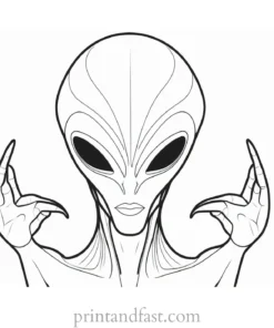 alien coloring page alien invasion