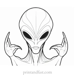 alien coloring page alien invasion