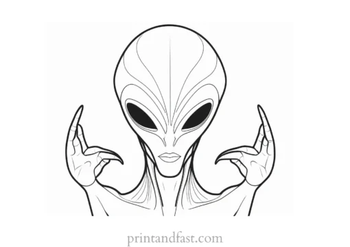 alien coloring page alien invasion