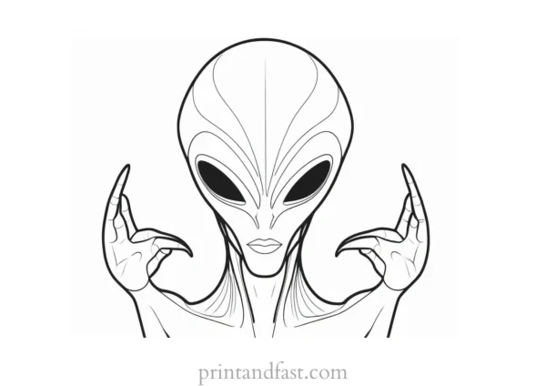 alien coloring page alien invasion