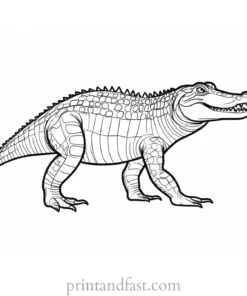 alligator coloring page fun