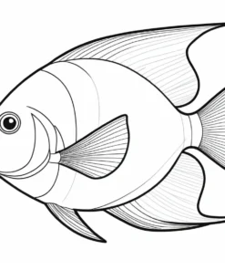 angelfish coloring page