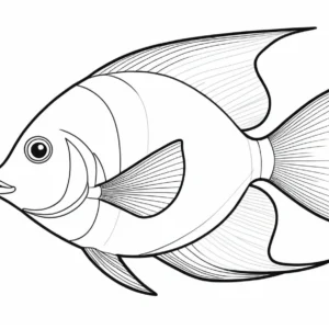 angelfish coloring page