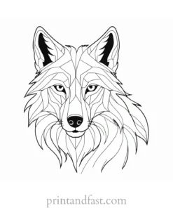 anime wolf coloring sheet