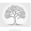 apple coloring page apple tree