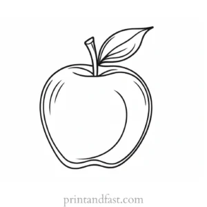 apple coloring page fun