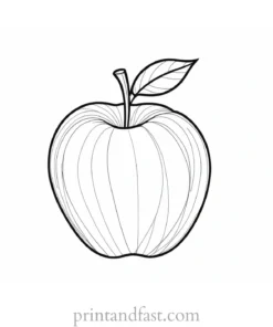 apple coloring page harvest