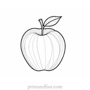 apple coloring page harvest