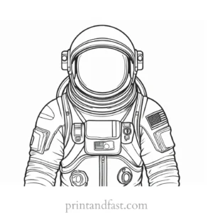 astronaut coloring page astronaut suit