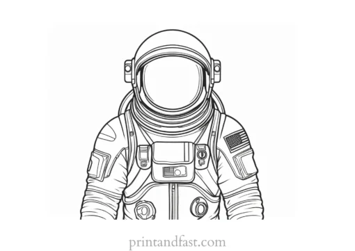 astronaut coloring page astronaut suit