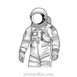 astronaut coloring page galaxy