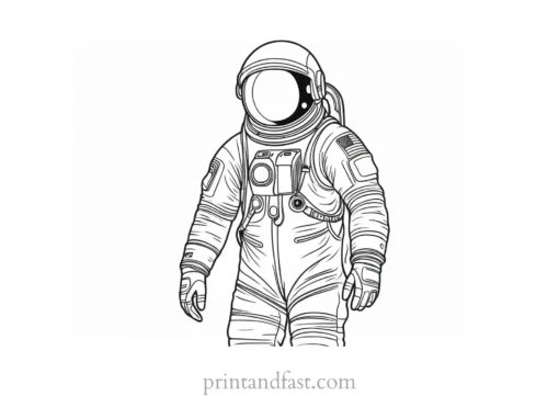 astronaut coloring page