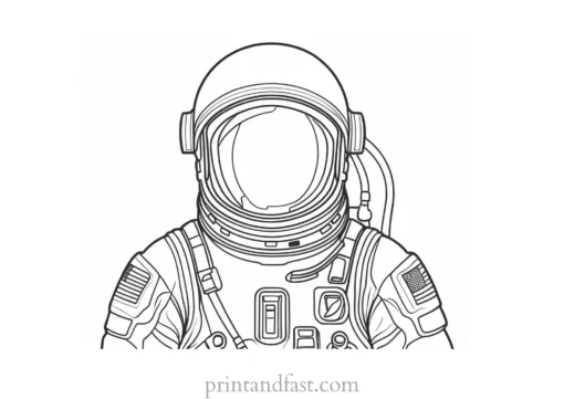 astronaut coloring page printable