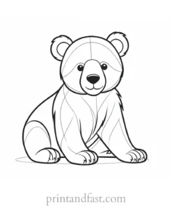 baby Bear Coloring Page