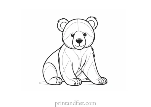 baby Bear Coloring Page